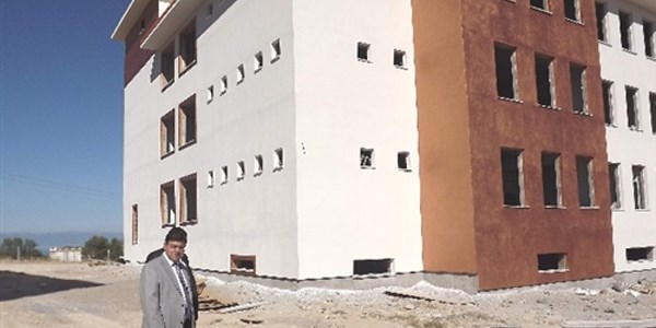 Beyşehir Fethullah Bayır Fen Lisesi yapımında sona yaklaşıldı