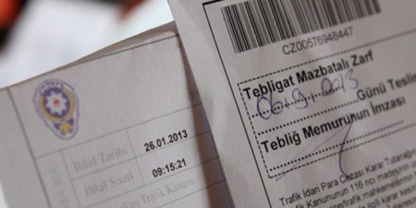 Ödeneğe takılan trafik cezası geç kaldı