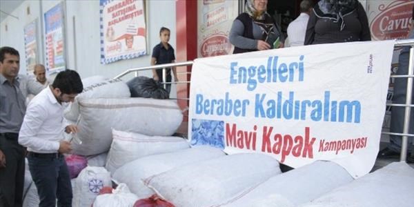 3 köy okulundan 1 milyon mavi kapak