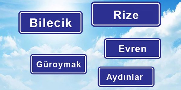 İllerde isim heyecanı