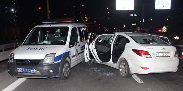 'Dur' ihtarına uymayan sürücü vuruldu