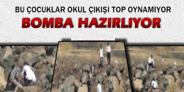 Diyarbakr'da ocuklar bomba hazrlarken grntlendi