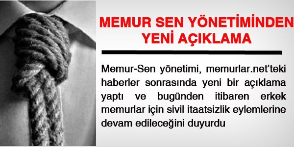 Memur Sen: Sivil itaatsizliğe devam ediyoruz