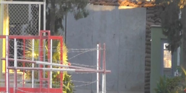 Ceylanpınar kara hudut kapısına takviye duvar