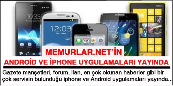 Android ve Iphone uygulamaları yayında