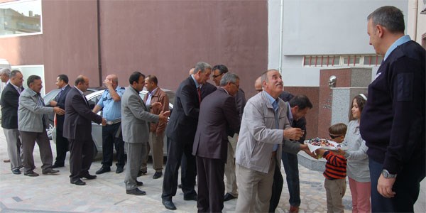 Lapseki'de bayramlaşma