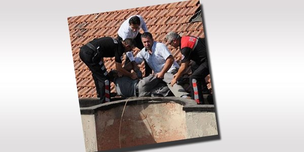 Can kurtaran polislere şapka takmadın uyarısı