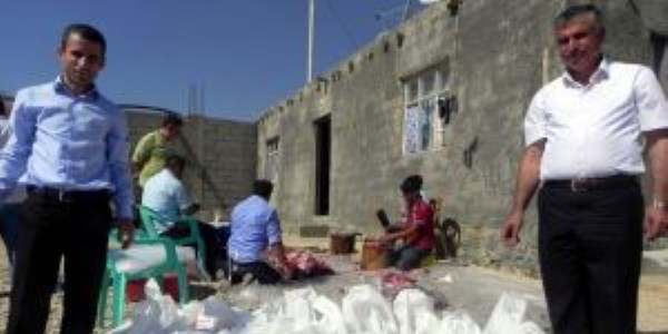 Nusaybin Kaymakamlığı kurban eti dağıttı