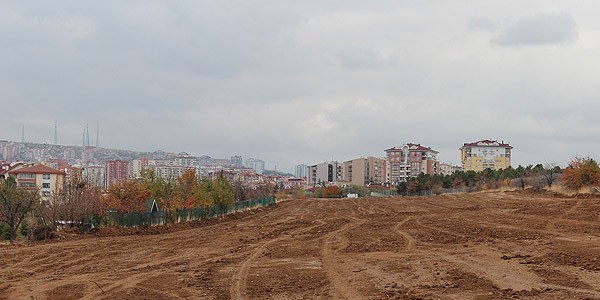 ODTÜ arazisinde yol çalışmaları sürüyor