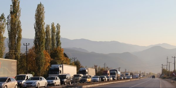 Tatilciler dönüş yolunda