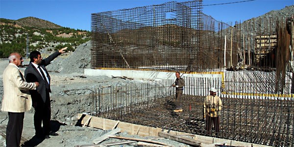 Osmancık'ta su deposu inşaatları hızla yükseliyor
