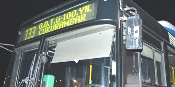 ODTÜ'ye otobüs seferleri durduruldu