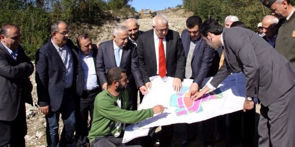 Rize Organize Sanayi Bölgesinde alt yapı çalışmaları sürüyor