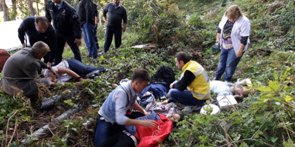 Amasra'da korkunç kaza: 5 yaralı