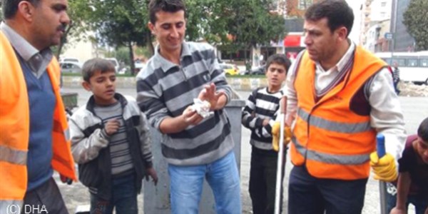 Lokantada unutulan altın kaplama dişler çöpte bulundu