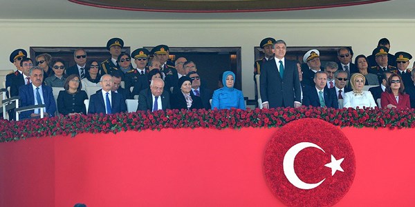 Ankara'daki törende bir ilk