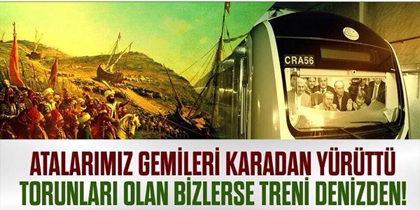 Başbakanın beğendiği Marmaray tweeti