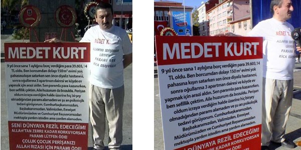 Rizeli vatandaş alacağını böyle istedi