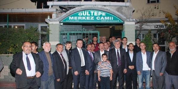 Başkanlar, cami cemaatiyle buluştu