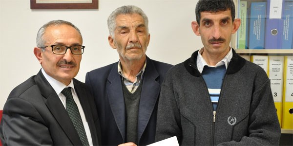 Engelli vatandaş ümitlerin bittiği anda emekli oldu