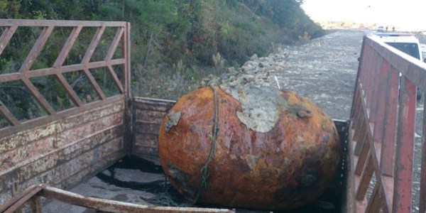 250 kilo ağırlığında denizaltı mayını bulundu