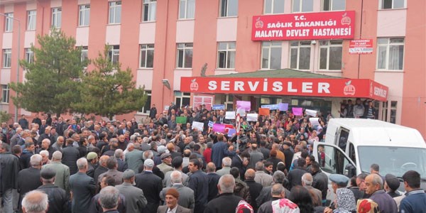 Mahalle sakinlerinden hastane eylemi