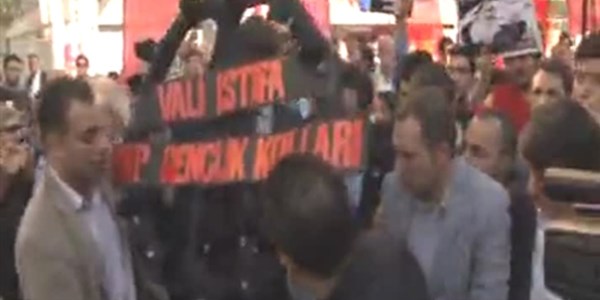Adana Valisi Coş'un sözleri protesto edildi
