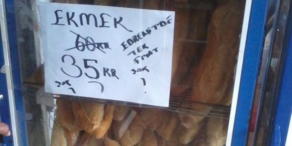 Edremit'te rekabet ekmek fiyatn 35 kurua drd