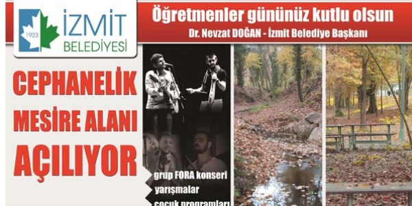 Cephanelik mesire alanı piknikle açılacak