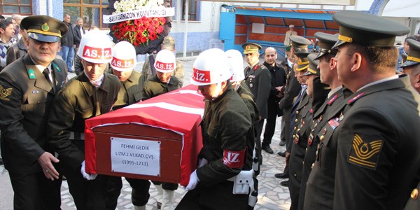 Kazada ölen uzman çavuş toprağa verildi