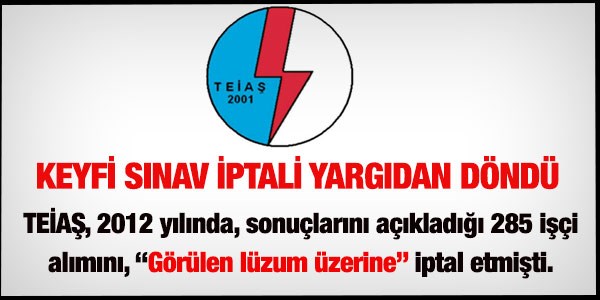 TEİAŞ'ın keyfi sınav iptali yargıdan döndü