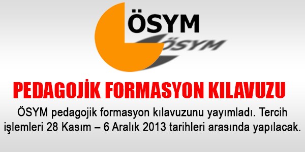 Formasyon kılavuzu yayımlandı