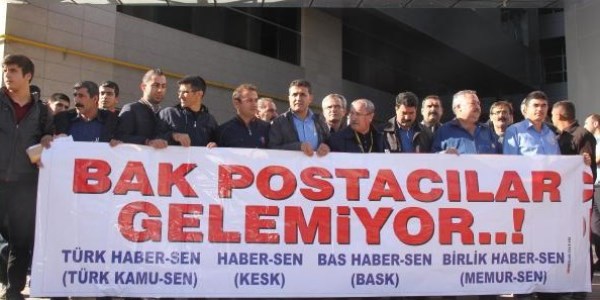 PTT çalışanlarından özelleştirmeye tepki