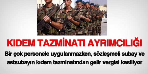Sözleşmeli subaya uygulanan ayrımcılık
