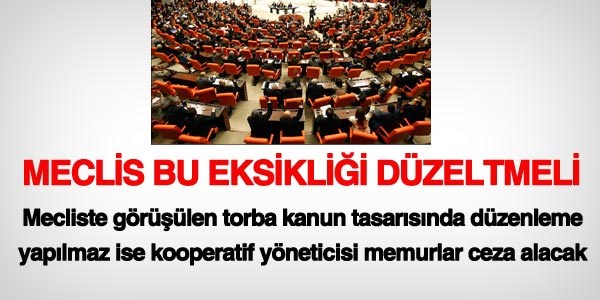 Meclis, bu eksikliği düzeltmeli