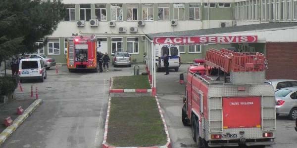 Bursa'da hastanede çıkan yangın korkuttu
