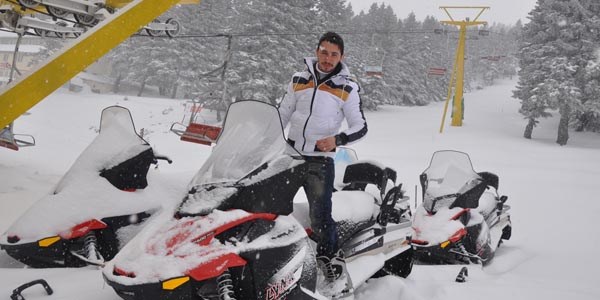 Uludağ'da kayak keyfi
