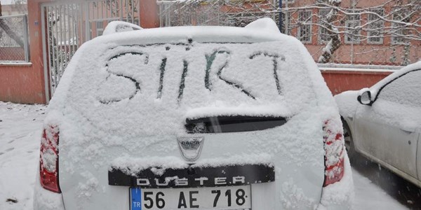 Siirt'te kar esareti