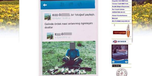 Facebook'taki kaçak av fotoğrafına 3 bin 376 lira ceza