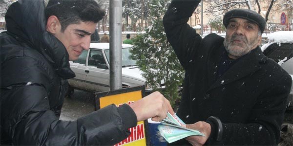 Silvan'da milli piyango satışa çıktı