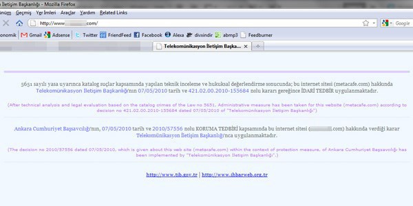 İnternette 10 bin site yasaklı