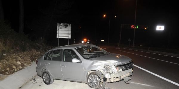 Polis memuru trafik kazasında ağır yaralandı