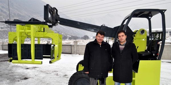 Yerli üretim forklıftler dünyayı taşıyacak