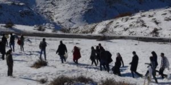 Yaban hayvanlarına yem bırakıldı