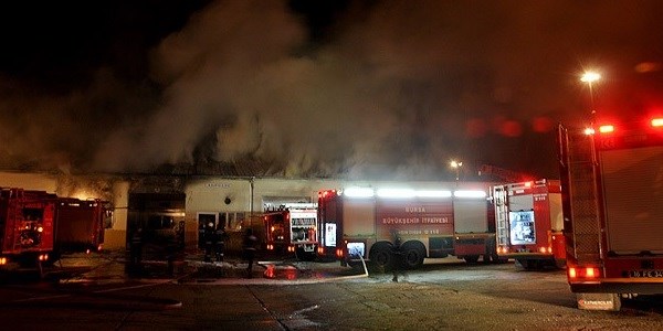 Karayolları 14. Bölge Müdürlüğü'nde yangın