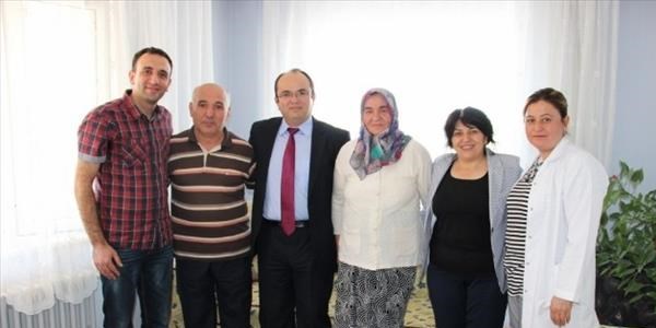 Hastane yöneticilerinden hastalara evlerinde ziyaret