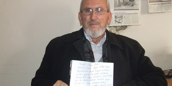 Ekinli Köyünden Başbakan Erdoğan'a destek