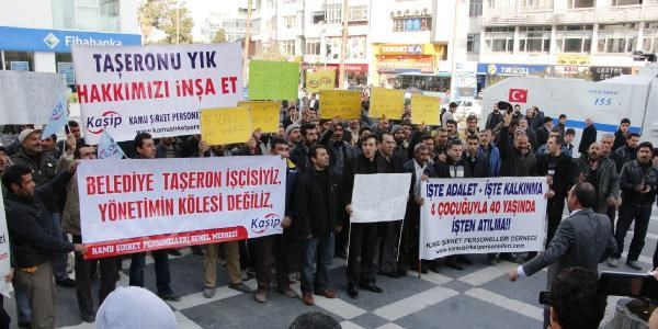 Taşeron işçiler kadro için yürüdü