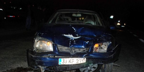 Trafik levhası hayat kurtardı