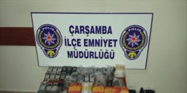 96 adet kaçak cep telefonu ele geçirildi